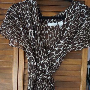 Worthington Women's Print Sheer Blouse